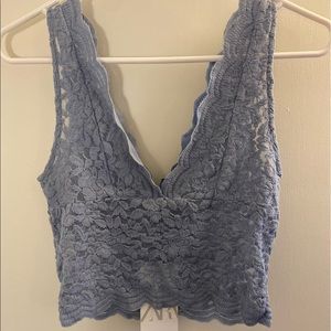 ZARA Periwinkle Lace Bralette Tank